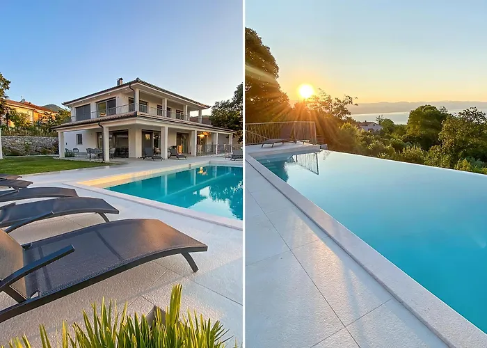 Maritima Opatija-meerblick-infinity Pool-luxus-relax Vila Opatija